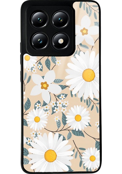 Xiaomi Mi 14t Büyük Papatya Tasarımlı Glossy Telefon Kılıfı Çok Renkli