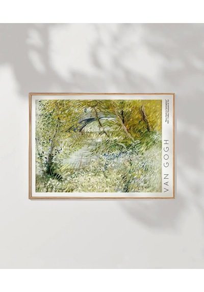 Çerçevesiz Poster Vincent Van Gogh Riverbank'da Bahar Vakti