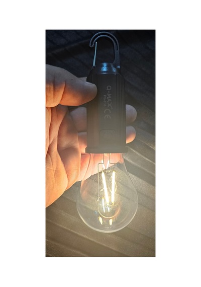 Yemleme Botu Sarzlı Kamp Işığı Büyük Ampul Şarzlı Güneş Enerji İle Şarz Olur Diğer