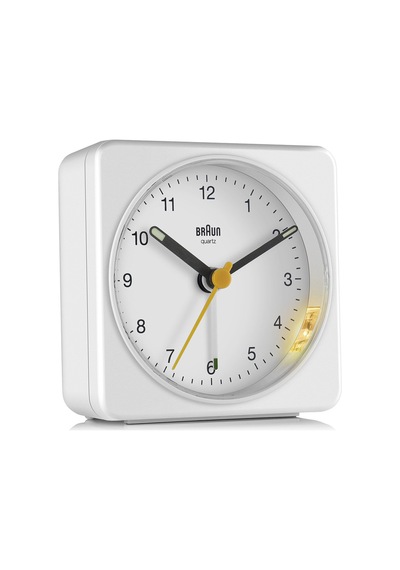 Braun Bc03w Beyaz Klasik Seyahat Analaog Alarmlı Masa Saati Brn.bc03w