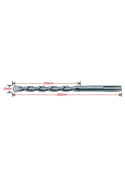 Makita D-00197 Ø 10x260mm Sds Plus Matkap Ucu (beton İçin)