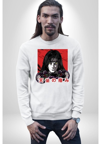 Orochimaru Anime Unisex Beyaz Sweatshirt Beyaz