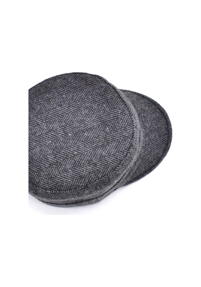 Külah Erkek Yün Fidel Castro Şapka Wool Military Hat - Gri