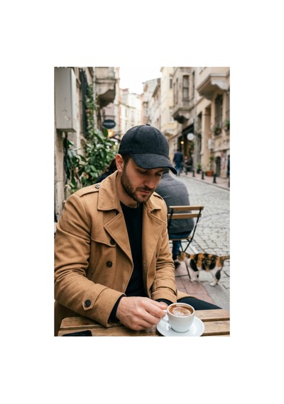 Emybox Deri Siperlikli Kaşe Kadife Şapka Unisex Kışlık - Ayarlanabilir Urban Stil Baseball Cap Siyah Kadife Fitilli