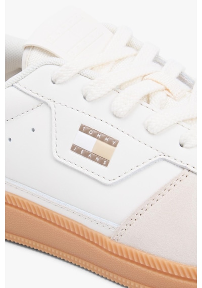 Tommy Hilfiger The Greenwich Edge M Deri Beyaz Erkek Sneaker-13407 Beyaz
