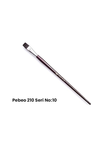 Pebeo 210 Seri Samur Düz Kesik Uçlu Fırça No 10