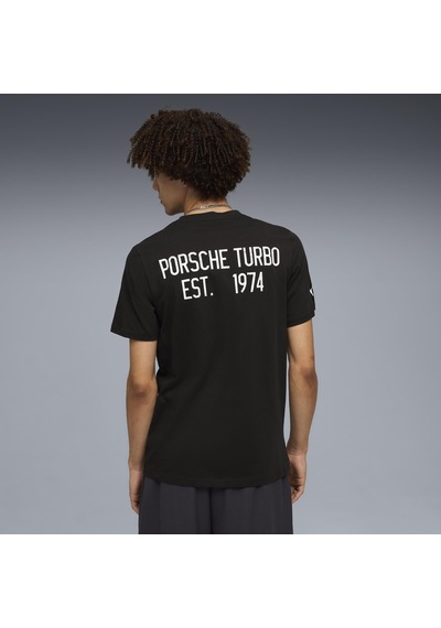 Puma 634489-01 Porsche Graphic Tee 1 Tişört Erkek T-shirt Siyah