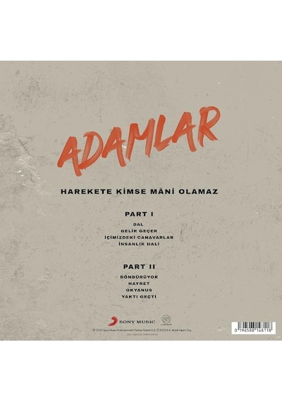 Adamlar Harekete Kimse Mâni Olamaz - Plak