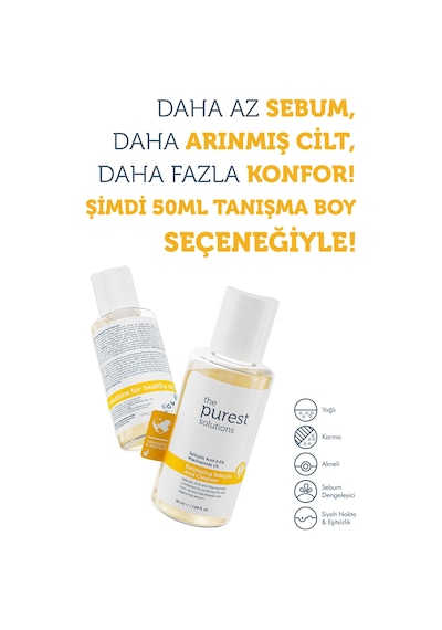The Purest Solutions Siyah Nokta Karşıtı Salisilik Asit Temizleme Jeli Cilt Bakım Seti: 200 ml + 50 ml Tanışma Boy