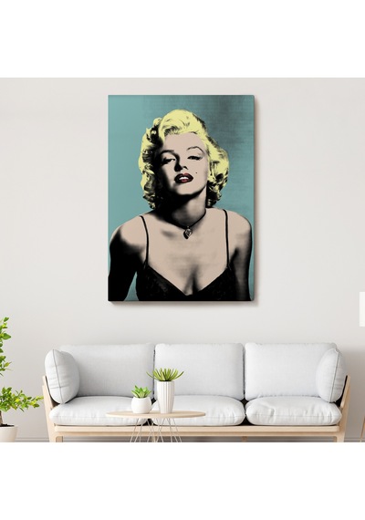Marilyn Monroe Sarı Saçlı Kadın Modern Duvar Sanatı-5251