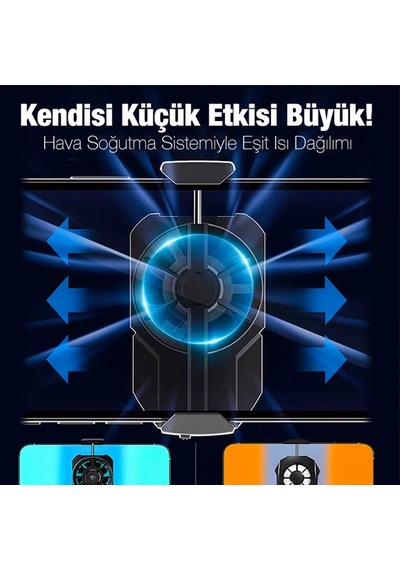 MEMO FL-A2 Hava Soğutmalı Cep Telefon Soğutma Fanı Radyatör Soğut