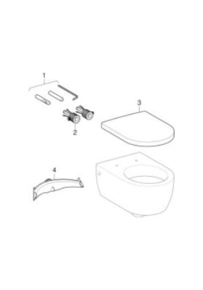 VitrA Geberit Citterio Rimfree Asma Klozet Ve Soft Kapak Takımı, Beyaz Diğer