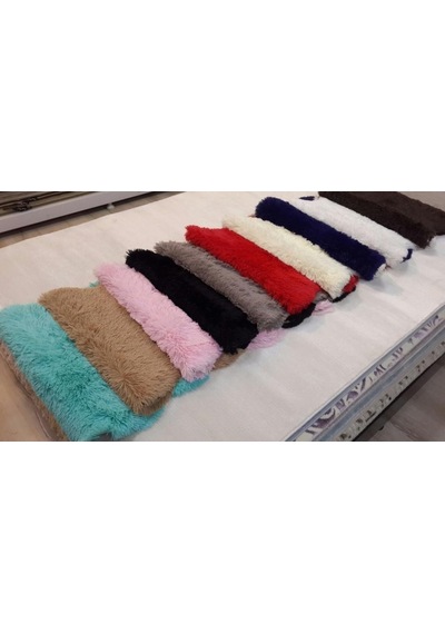 Yamalı Home Tavşan Tüyü Gri Post Halı 70 x 200 Cm