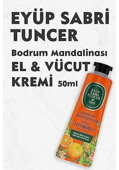 El Ve Vücut Kremi Bodrum Mandalinası 50 Ml