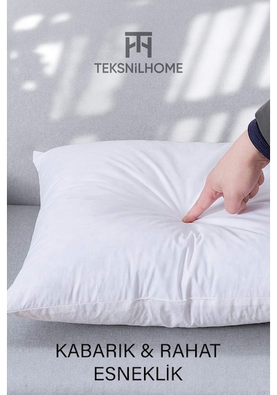 2 Adet Kırlent İç Yastık Boncuk Silikon 5 Ebat Premıum Koltuk Dekor Yastığı 43 x 43