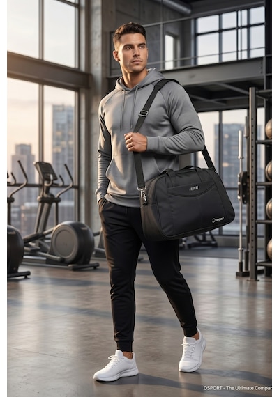 Vıatox Adm 01 Orta Boy Unisex Seyahat&spor El Valizi Siyah