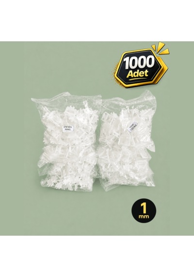 Fayans Seramik Döşeme Derz Seviye Tespit Artısı Tutucu Klipsi Toptan 1 Mm 1000 Adet