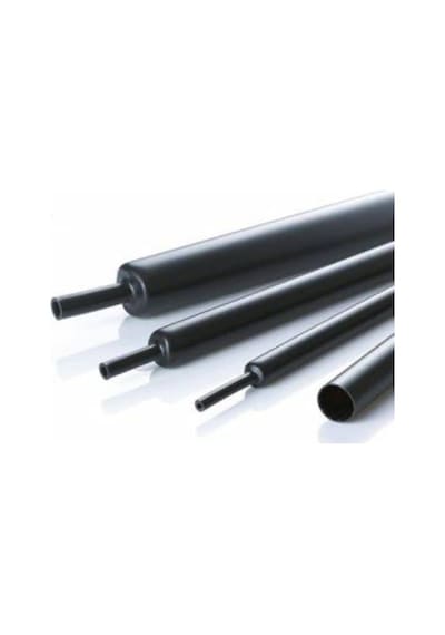 6 Mm Woer Isı Ile Daralan Siyah Makaron (100 Metre Rulo)