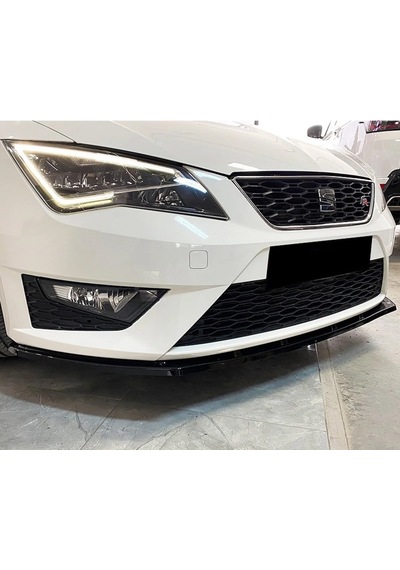 Seat Leon Mk3 Fr Ön Lip Parlak Siyah Plastik Ön Ek Karlık 2012 2013 2014 2015 2016