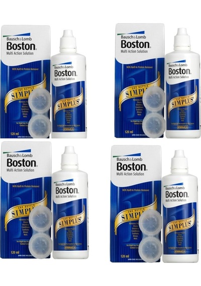 Bausch + Lomb Boston Simplus Sert Lens Solüsyonu 4 x 120 ML