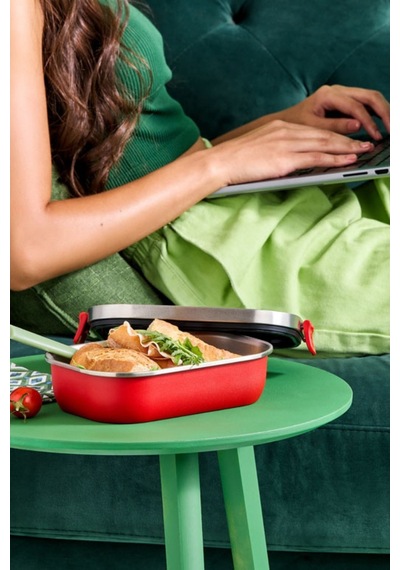 Le Creuset On The Go Yemek Kabı Paslanmaz Çelik Saklama Kapları Kırmızı