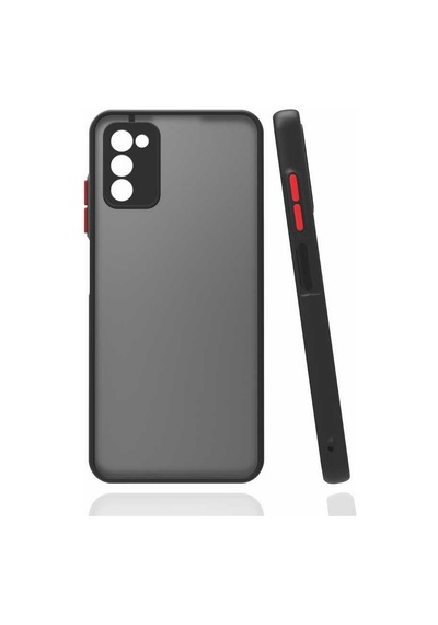 Zore Galaxy Uyumlu A03s Kılıf Hux Kapak - Siyah Siyah
