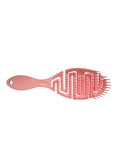 Croc Saç Fırçası Seti 2li Somon - Saç Açıcı Fırça, 3d Detangler Brush - Tarak Hediyeli