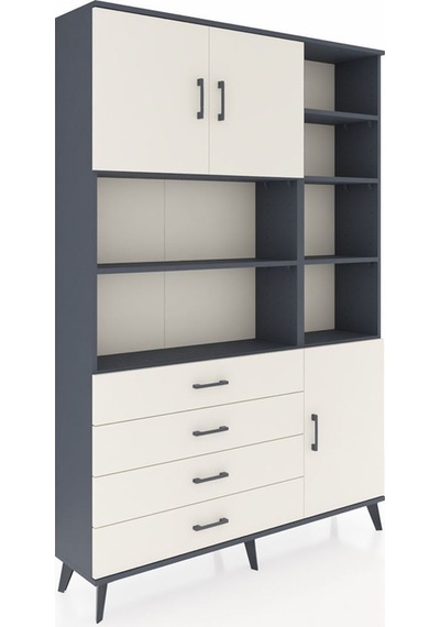 Arges Dolap 9 Raflı 4 Çekmeceli 3 Kapaklı 132x30x195 Antrasit-aytaşı/aytaşı Aytası/aytası Arges Dolap 9 Raflı 4 Çekmeceli 3 Kapaklı 132x30x195 Antrasit-aytaşı/aytaşı Aytası/aytası
