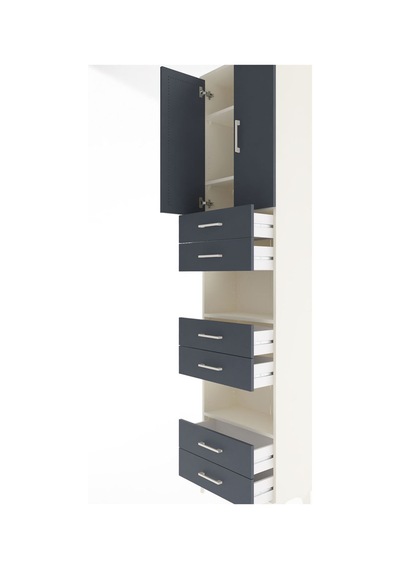 Arges Dolap 5 Raflı 6 Çekmeceli 2 Kapaklı 60x30x243 Aytaşı-an... Aytaşı