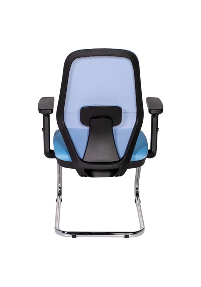 Ofisbazaar Dali Fileli Misafir Koltuğu Ergonomik Toplantı Ve Bekleme Koltuğu Açık Mavi Açık Mavi