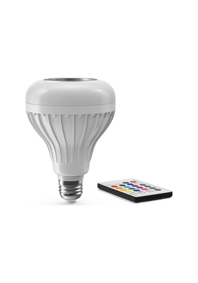 Hoparlör & Bluetooth Rgb Ampul Uzaktan Kumanadalı E27 Duy Beyaz I