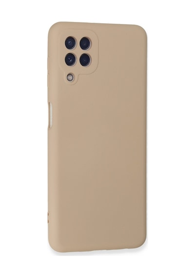 Galaxy  Uyumlu  A22 Kılıf Nano İçi Kadife Silikon - Pudra