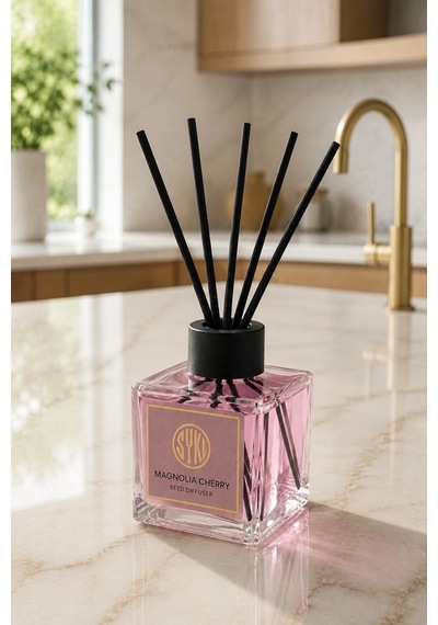 Premium Çubuklu Oda Kokusu 100 Ml Cam Şişe Reed Diffuser Manolya