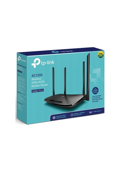 TP-LINK Archer VR300 1200mbps AC1200 DUAL BA  D VDSL MODEM ROUTER