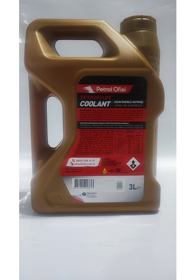Petrol Ofisi Antifriz Extendet Life Coolant 3Lt Ü.T 2025