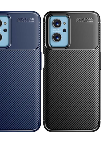 Oppo A96 4G Kılıf Karbon Silikon Case Kapak
