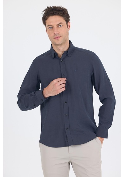 İmza Koyu Antrasit Kısalabilir Kol Smart Biritli Yaka Cepsiz Slim Fit Gömlek 1004250224 Koyu Antrasit İmza Koyu Antrasit Kısalabilir Kol Smart Biritli Yaka Cepsiz Slim Fit Gömlek 1004250224 Koyu Antrasit