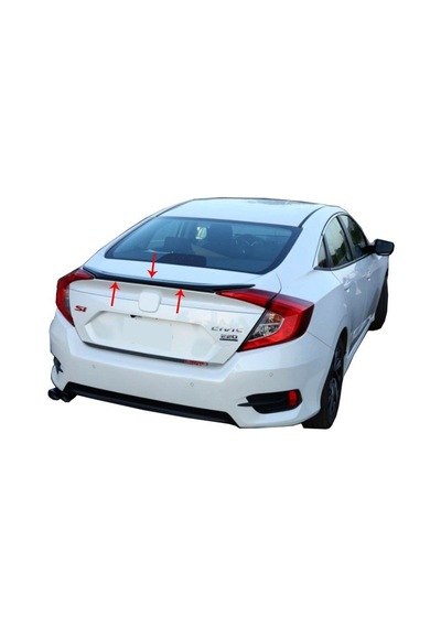 Honda Civic 10 Spoiler Bagaj Gt Md:2 Fiber 2016 ve Sonrası