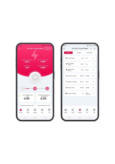 Wifi 50 Amper Ekranlı Enerji Ölçer Akıllı Sigorta Tuya, Smart Life, Home Assistant Uyumlu Genel