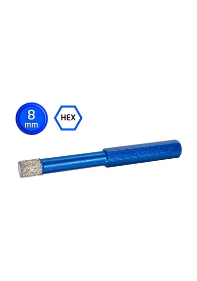 Master 530931 Altıgen Saplı Granit Mermer Delme Panç 8 Mm