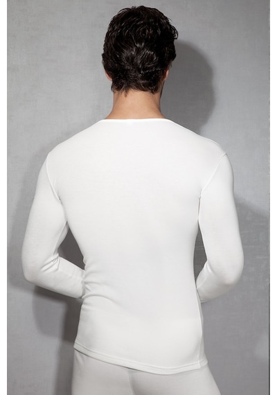 Doreanse Erkek Termal Polyester Yuvarlak Yaka Uzun Kollu T Shirt 2960 Siyah
