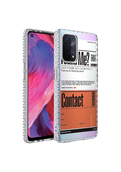 Oppo A74 4G Kilif Airbag Kenarli Renkli Desenli Elegans Kilif 561994136