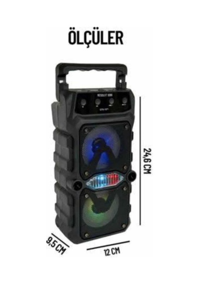 Büyük Boy Bluetooth Hoparlör Çoklu Bağlantı Çift Çıkışlı Taşınabilir Ksiz