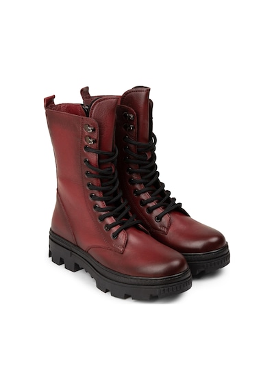 Deery Kadın Bordo Hakiki Deri Postal Bot - Se491zbrde01 Bordo