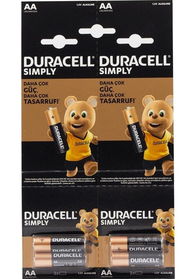 Duracell Simply Aa Alkalin Kalem Pil 12'li Paket