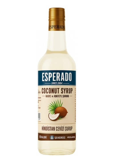 Şekersiz Sugar Free Hindistan Cevizi Aromalı Kahve & Kokteyl Şurubu - 750 Ml Diğer
