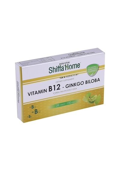Shiffa Home Vitamin B12 Ginkgo Biloba 28 Tablet