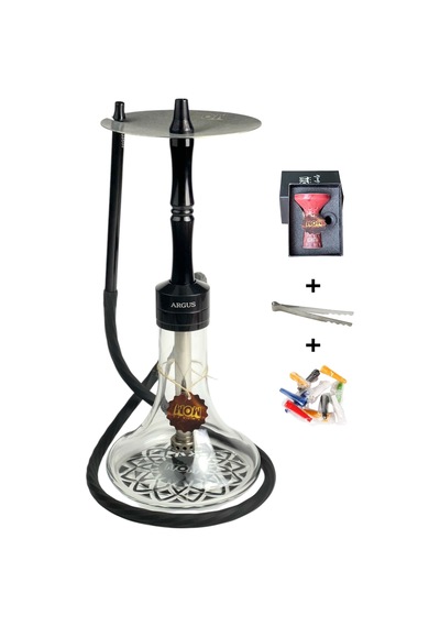 Argus Model Black Nargile Takımı
