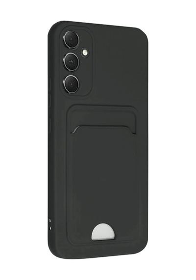 Samsung Galaxy A16 5g Kılıf Kelvin Kartvizitli Silikon - Siyah 0.2M-Çok Renkli