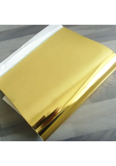Esemiz Gold Altın Aynalı Varak Parlak Folyo Kendinden Yapışkanlı Otomobil Jant Motorsiklet Bisiklet Mobilya Beyaz E
